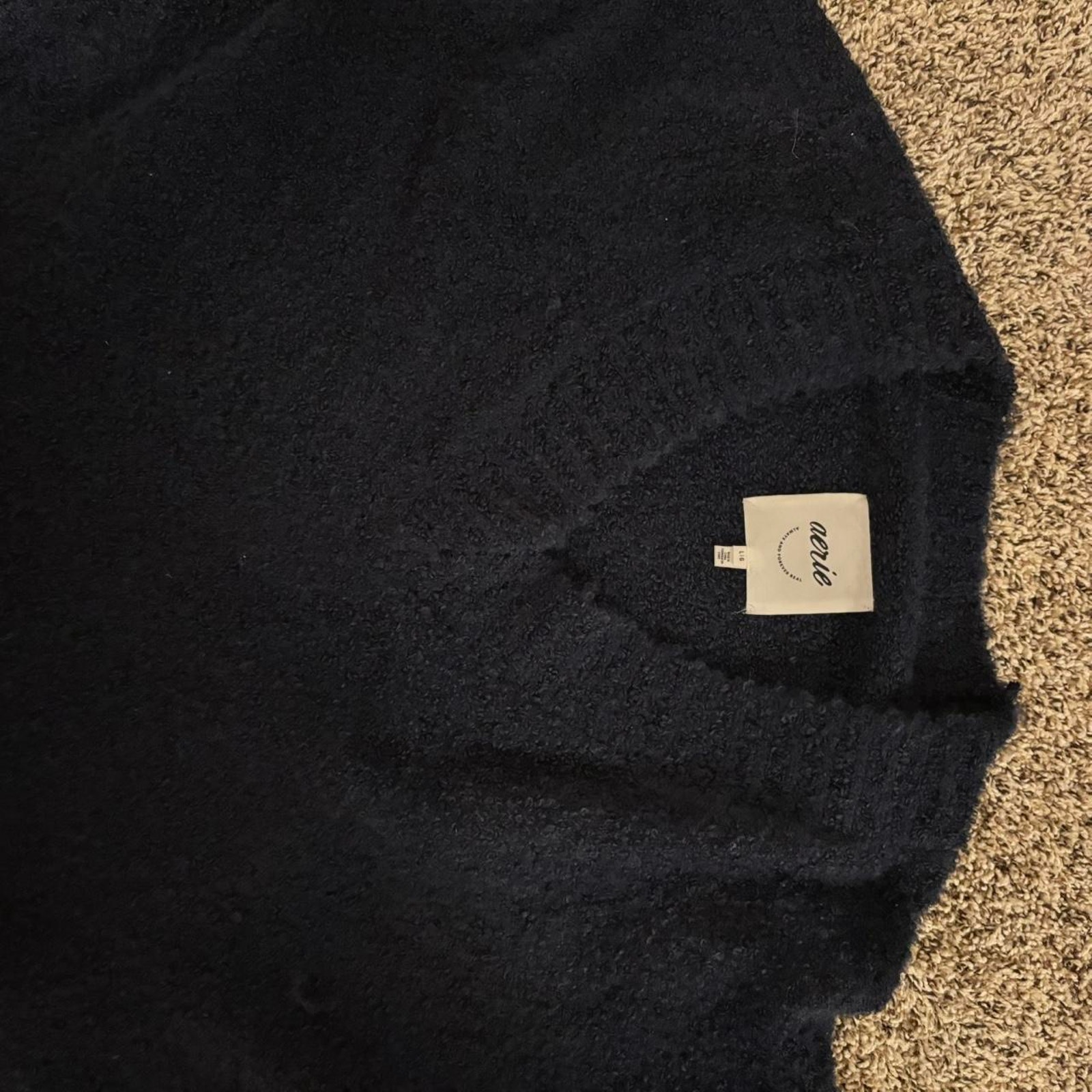 Navy Aerie Oversized Sweater L